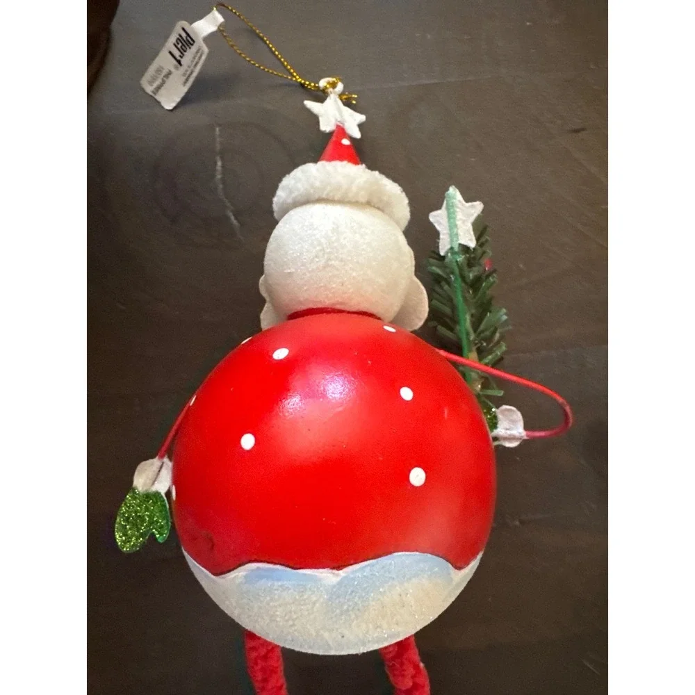 Pier 1 Imports Santa Claus Christmas Ornament Dangling Legs Red White 2968240